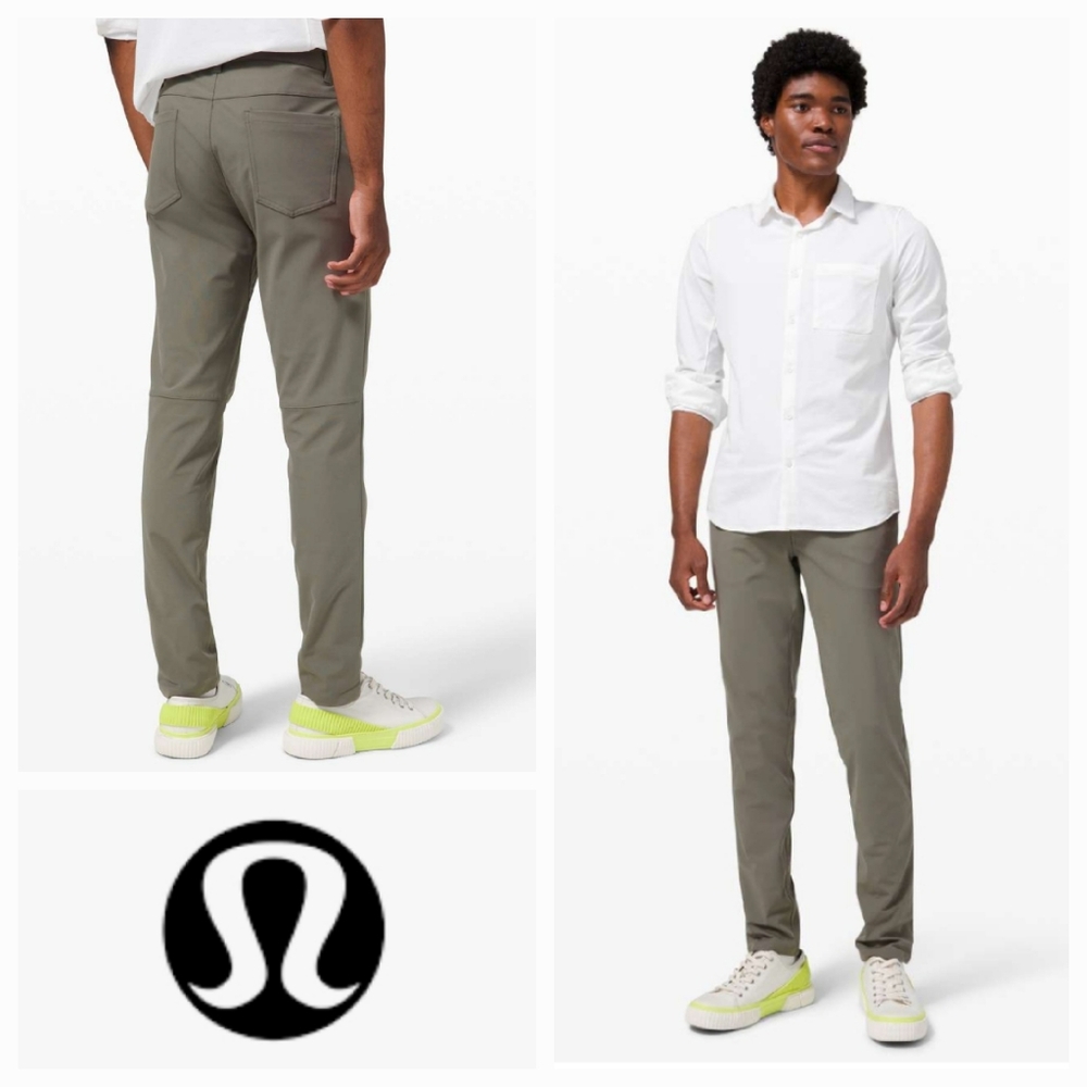 LULULEMON ABC Pant Slim 30" *Warpstreme Grey Sage Size 34